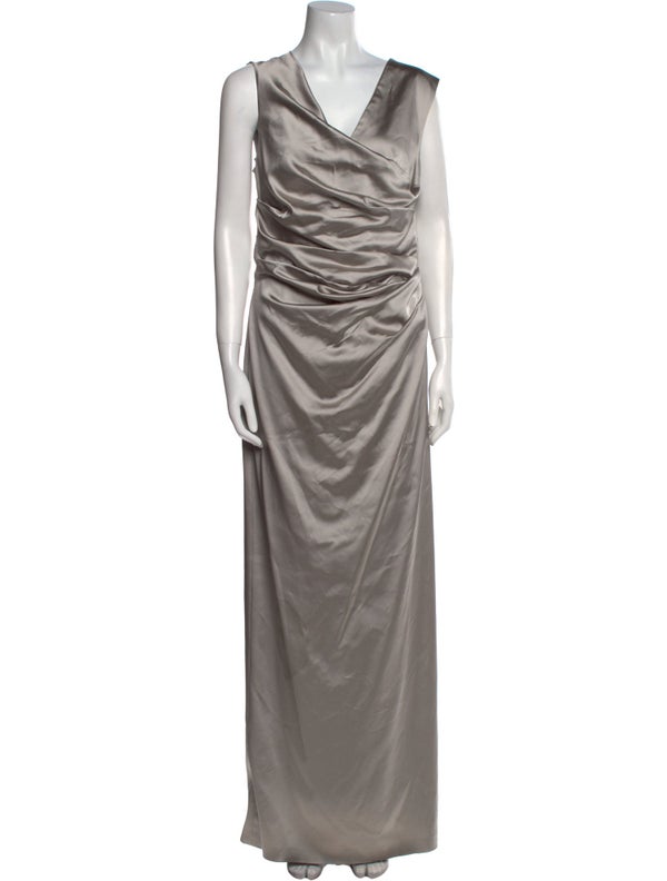 Talbot Runhof Cowl Neck Long Dress