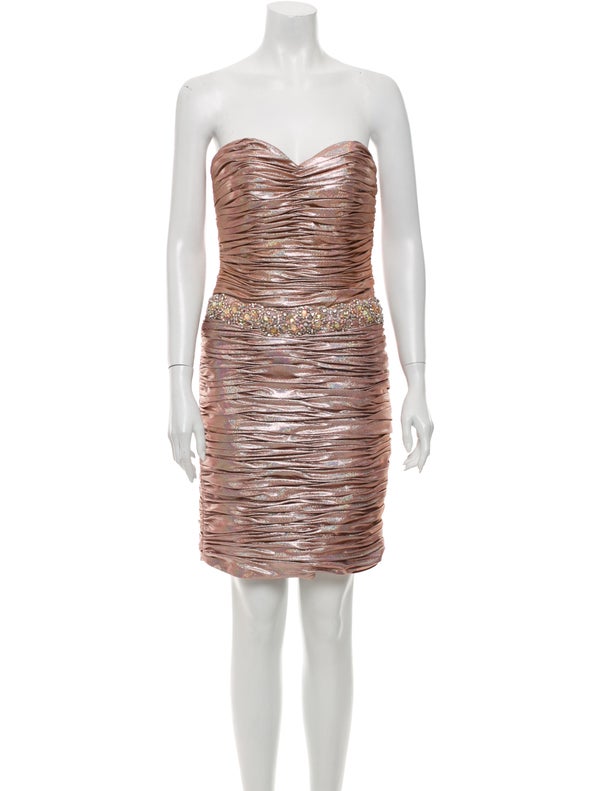 Terani Couture Strapless Mini Dress