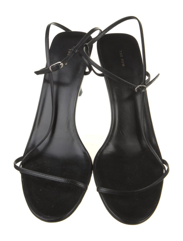 The Row Bare Leather Slingback Sandals