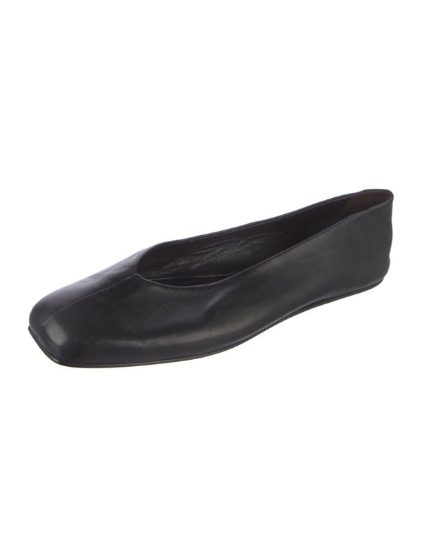 The Row Leather Ballet Flats