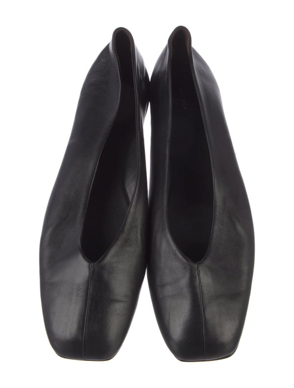 The Row Leather Ballet Flats