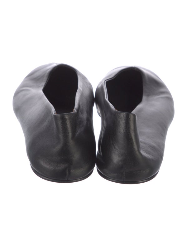 The Row Leather Ballet Flats