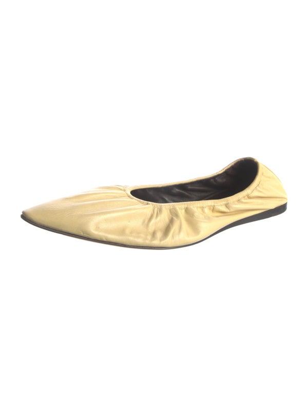 The Row Leather Ballet Flats