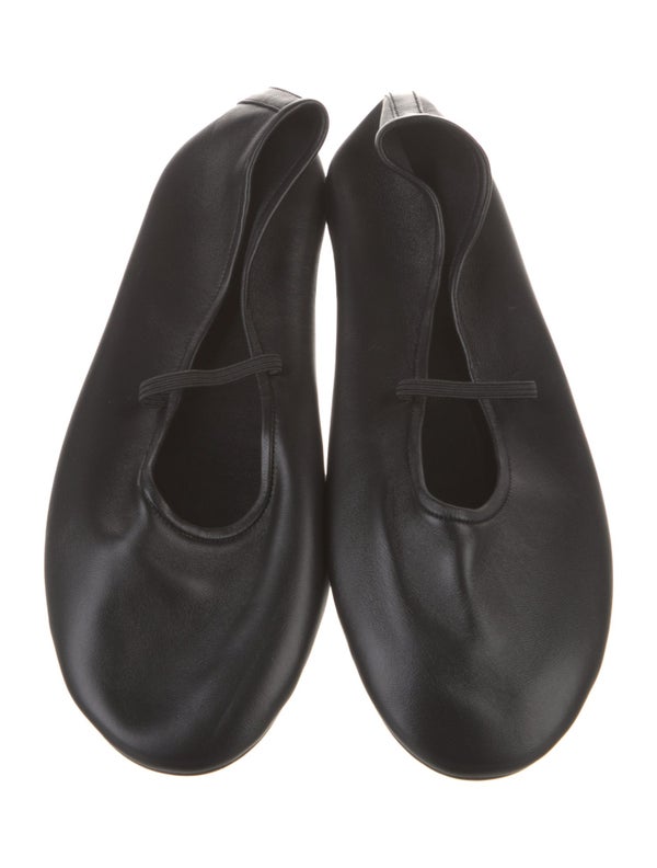 The Row Leather Ballet Flats