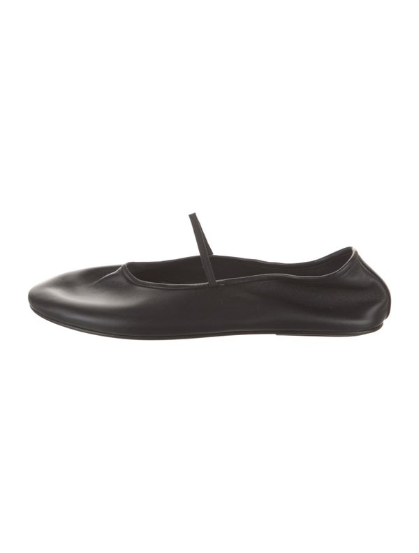 The Row Leather Ballet Flats