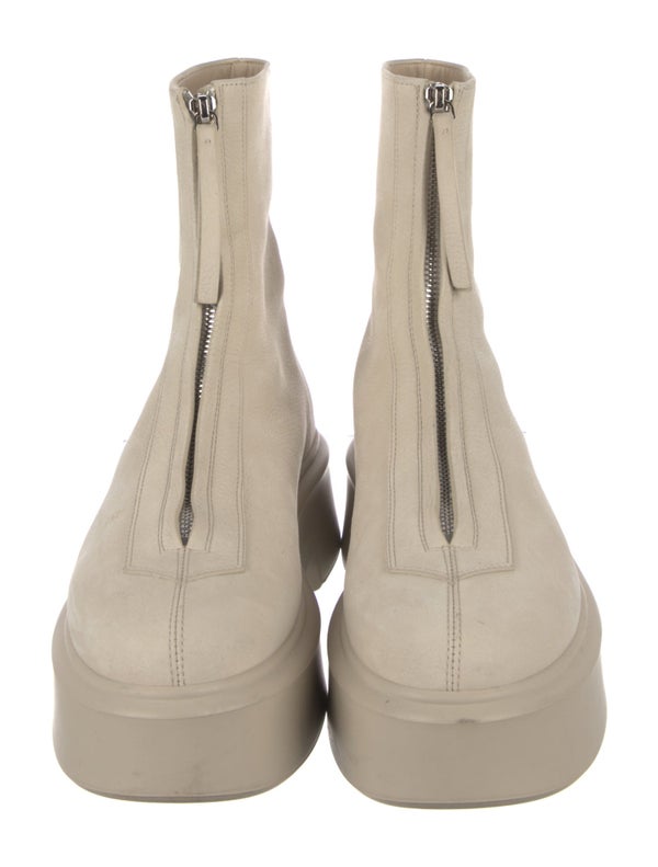 The Row Leather Combat Boots