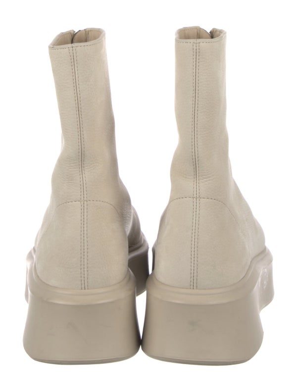 The Row Leather Combat Boots