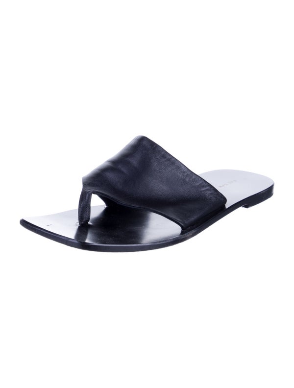 The Row Leather Flip Flops