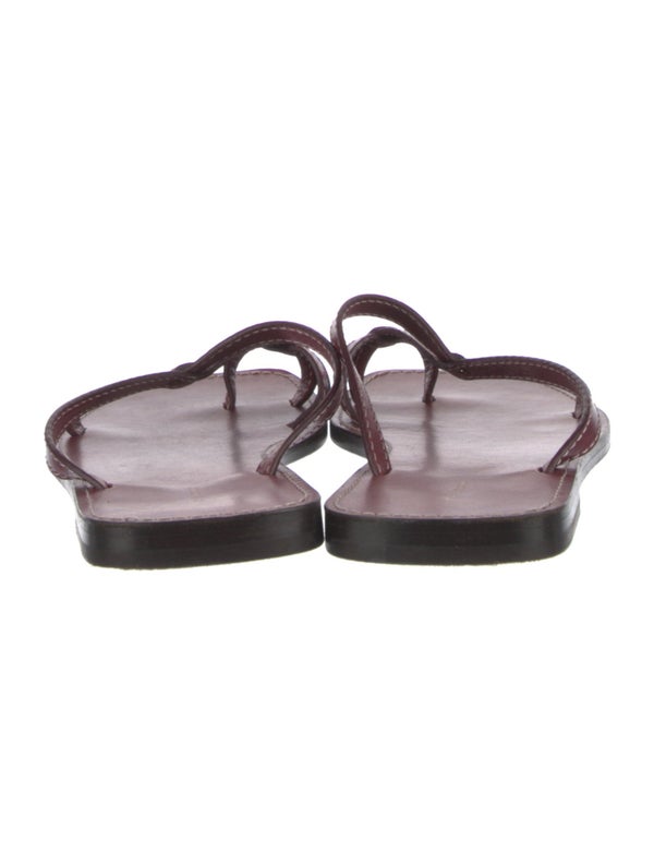 The Row Leather Slides