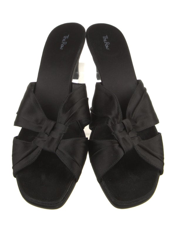 The Row Satin Slides