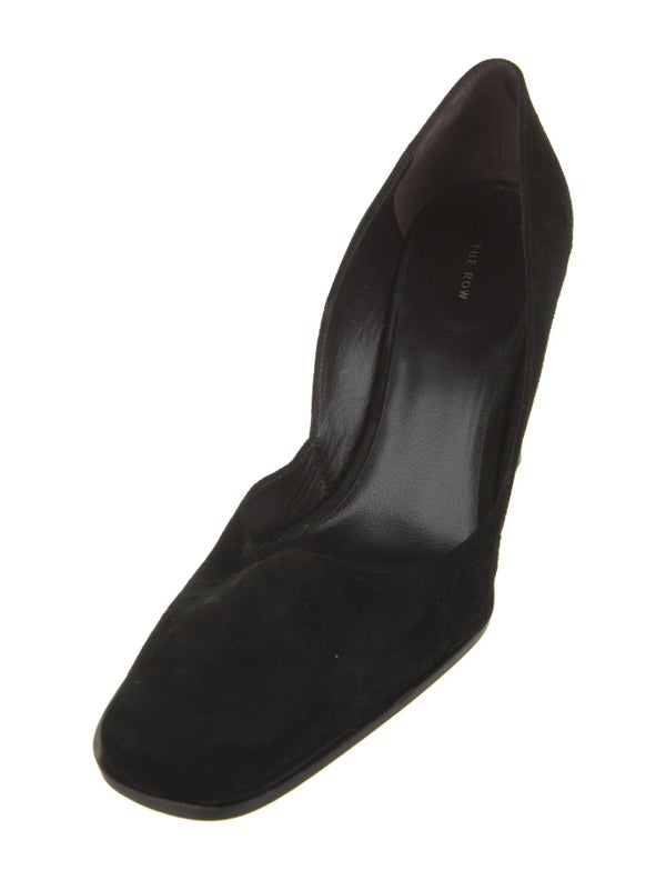 The Row Suede D'Orsay Pumps