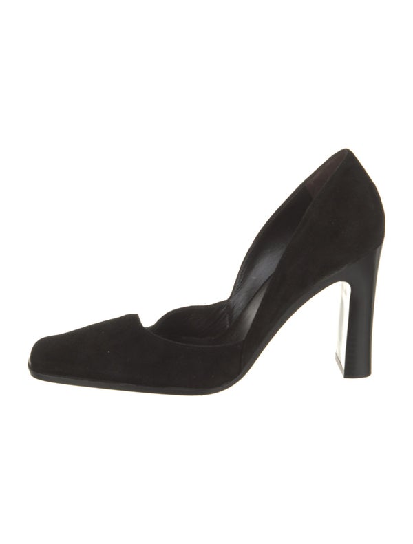 The Row Suede D'Orsay Pumps