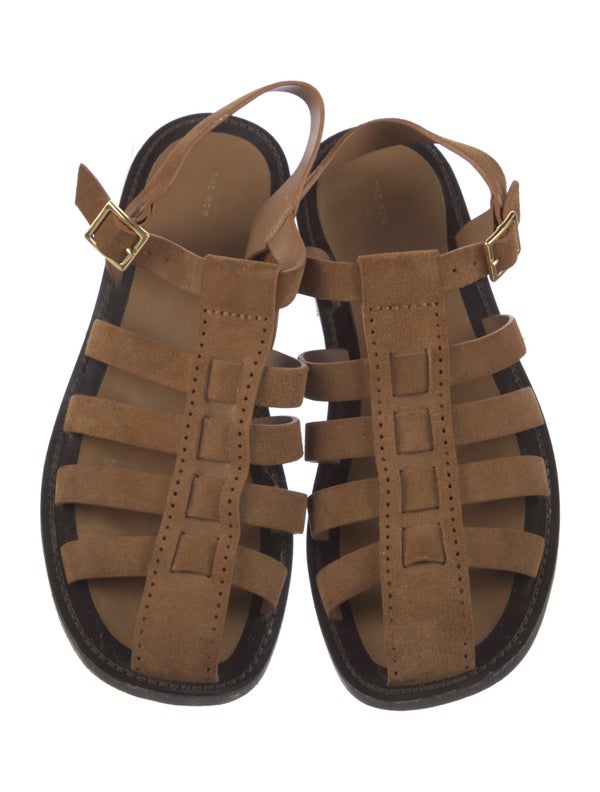 The Row Suede Gladiator Sandals
