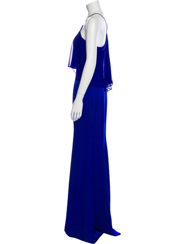 Theia Halterneck Long Dress