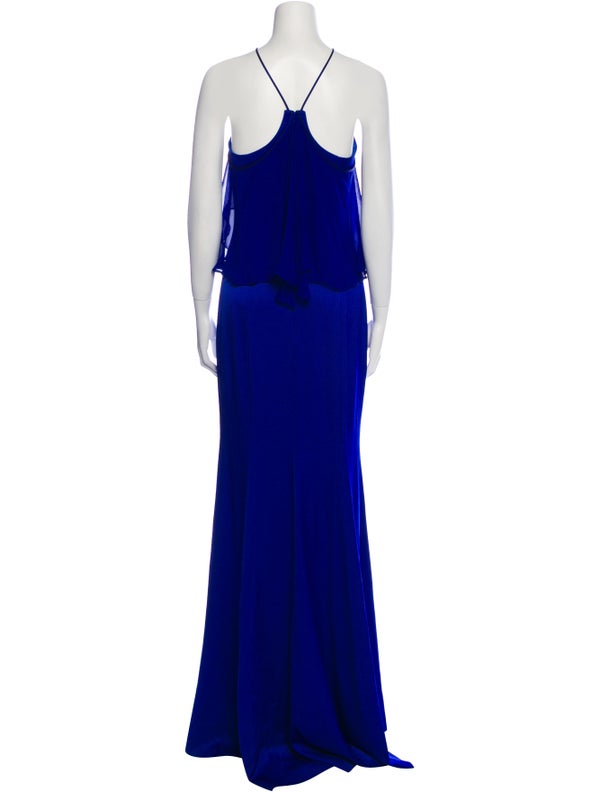 Theia Halterneck Long Dress