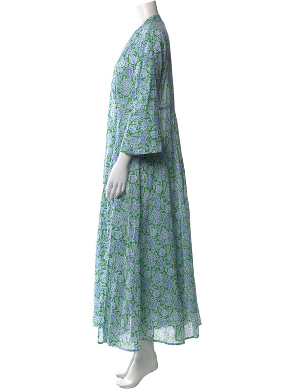 Thierry Colson Floral Print Long Dress