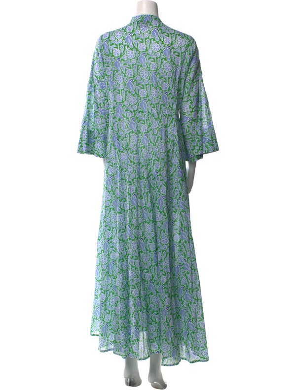 Thierry Colson Floral Print Long Dress