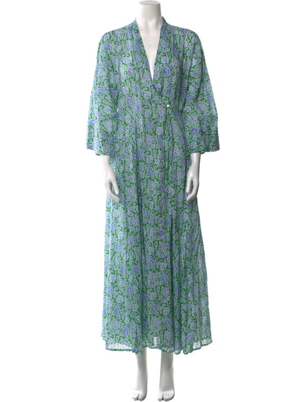 Thierry Colson Floral Print Long Dress