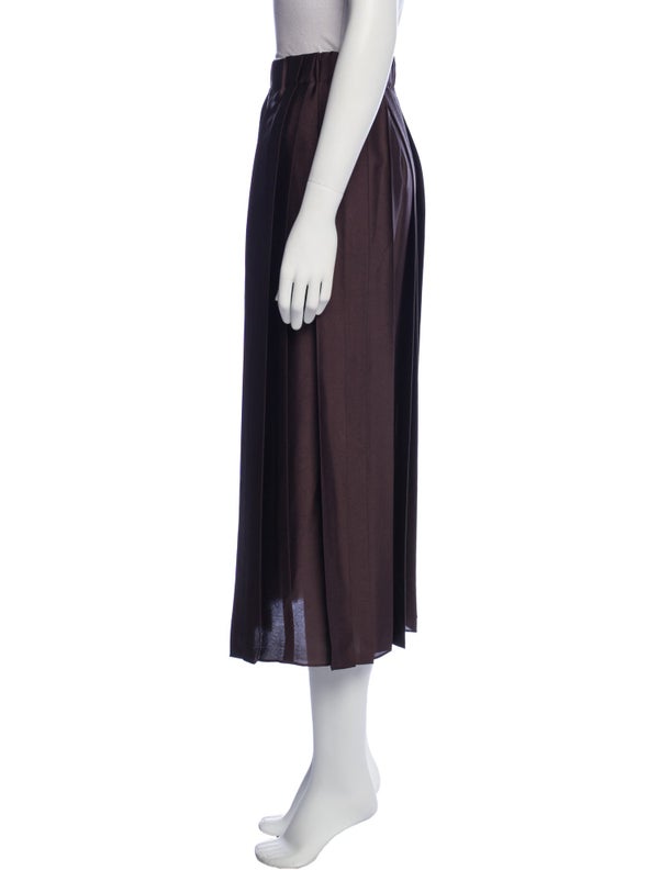 Tibi Pleated Accents Midi Length Skirt