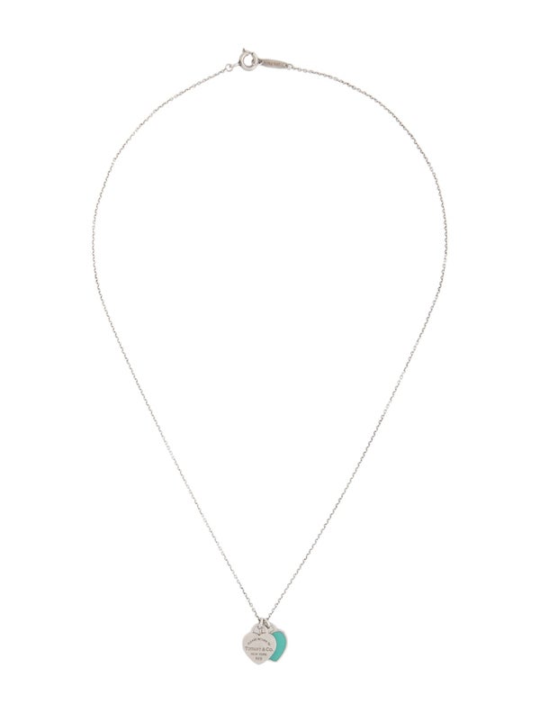 Tiffany & Co. Tiffany Blue® Double Heart Tag Pendant Necklace Mini