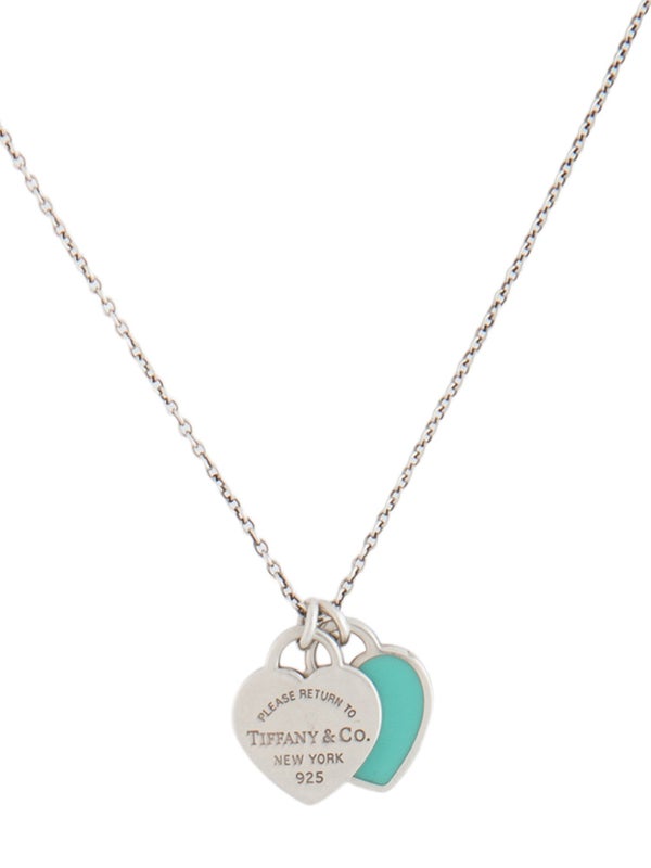 Tiffany & Co. Tiffany Blue® Double Heart Tag Pendant Necklace Mini