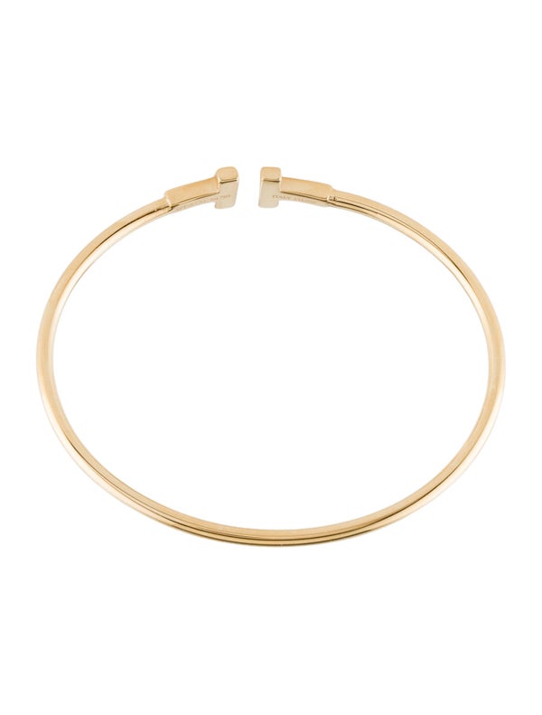 Tiffany & Co. 18K T Wire Bracelet