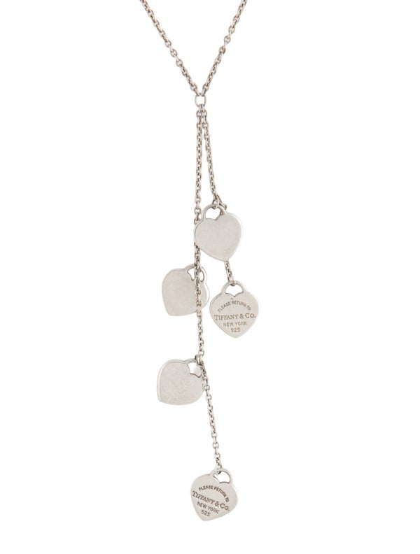 Tiffany & Co. Multi Heart Tag Lavalier Necklace