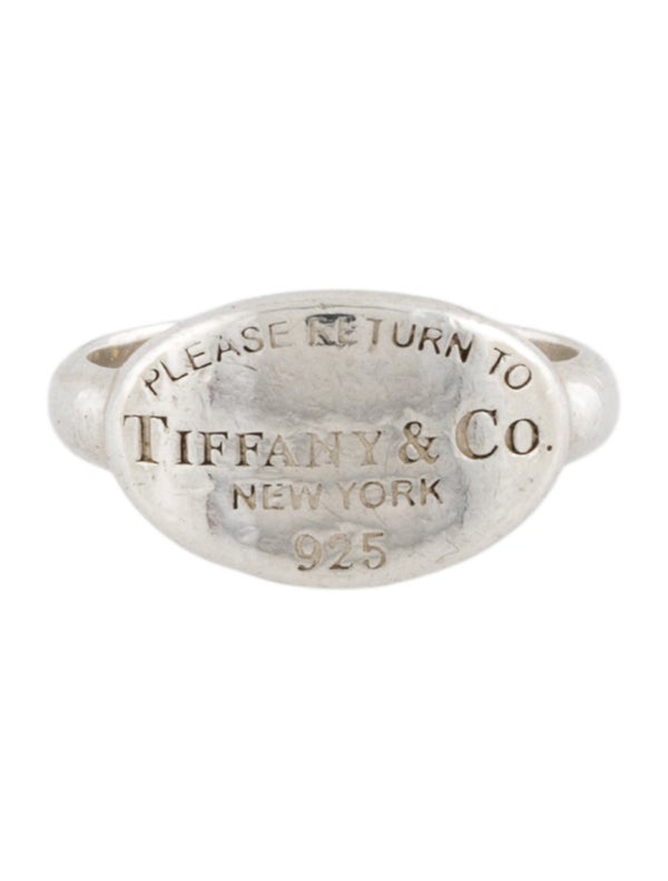 Tiffany & Co. Oval Tag Signet Ring