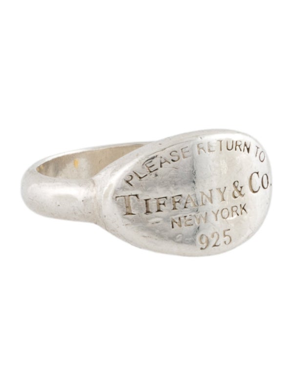 Tiffany & Co. Oval Tag Signet Ring