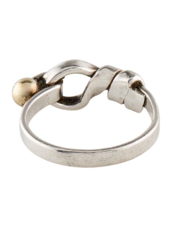 Tiffany & Co. Vintage Two-Tone Hook & Eye Ring