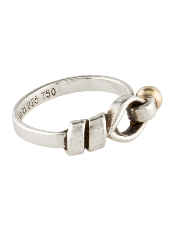 Tiffany & Co. Vintage Two-Tone Hook & Eye Ring