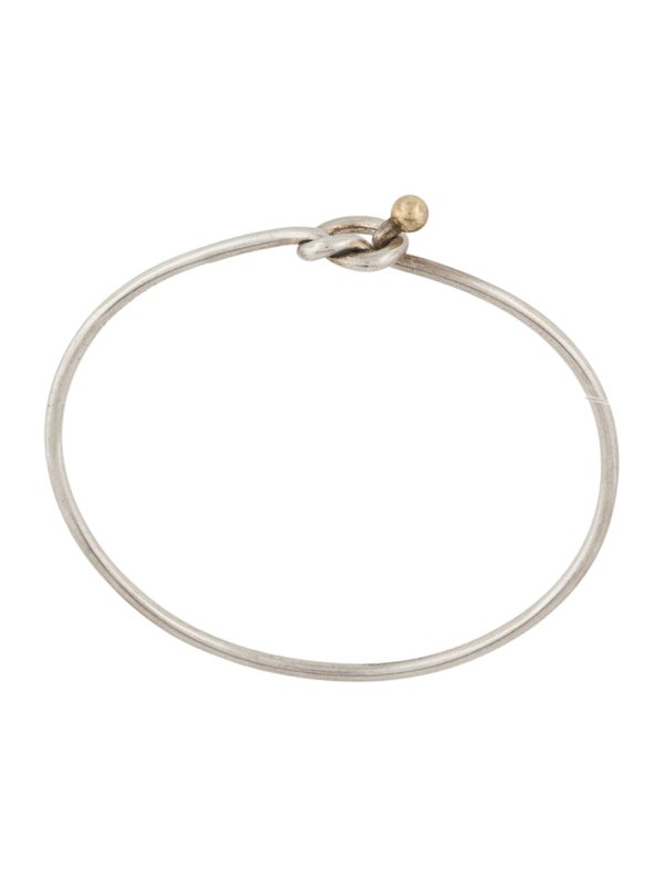 Tiffany & Co. Vintage Two-Tone Knot Hook Bracelet