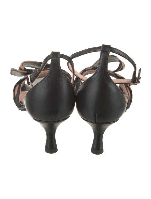 Tod's Ponyhair Animal Print Sandals