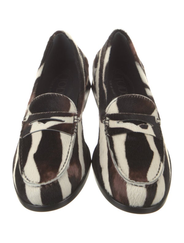 Tod's Ponyhair Printed Loafers