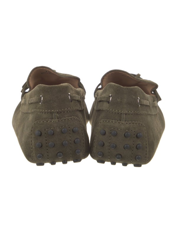 Tod's Suede Studded Accents Boat Shoes