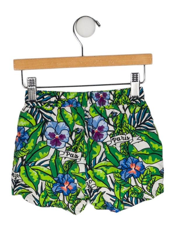 Kenzo Toddler Boys' Pattern Printed Swim Trunks W/Tags