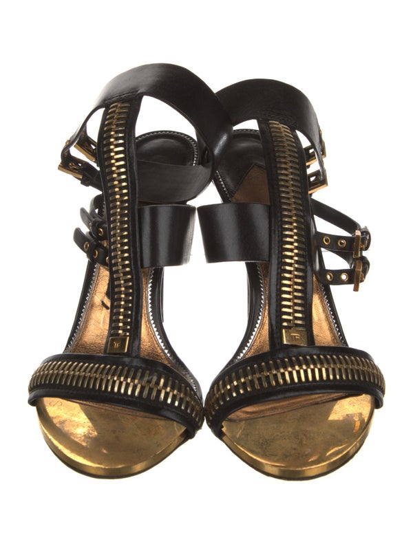 Tom Ford Leather T-Strap Sandals