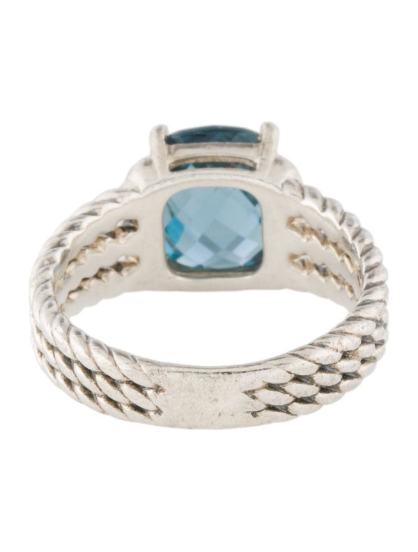 David Yurman Topaz & Diamond Petite Wheaton Cocktail Ring