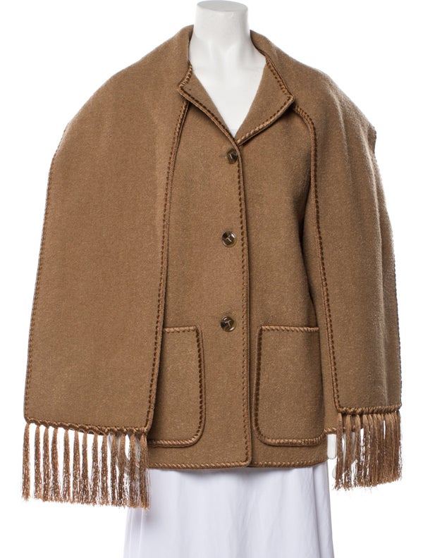 TOTEME Embroidered Scarf Wool Jacket W/ Tags