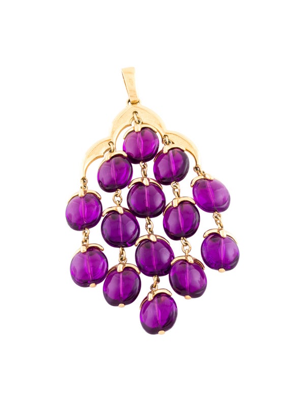 Trifari Glass Pendant Necklace