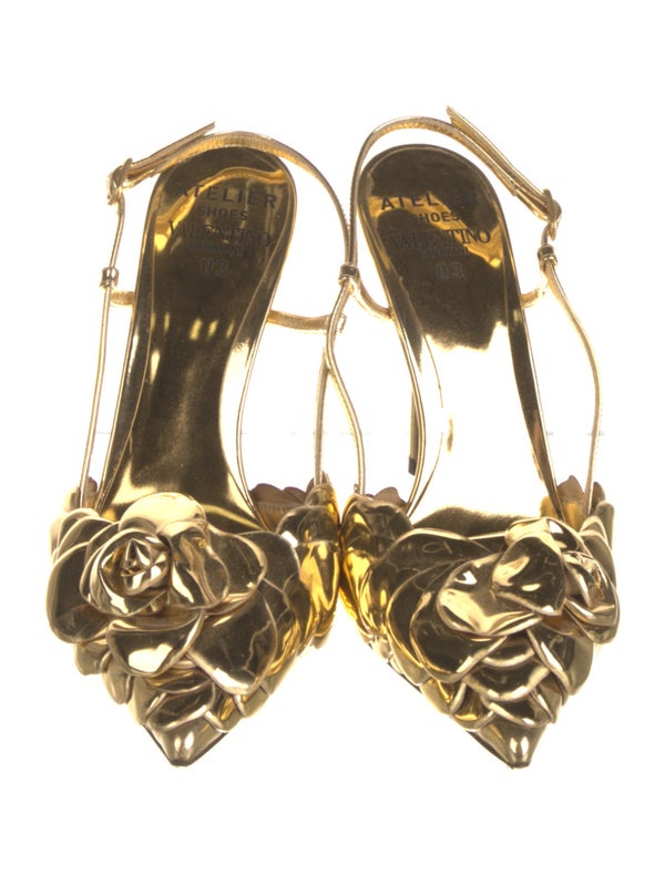 Valentino Leather Slingback Pumps