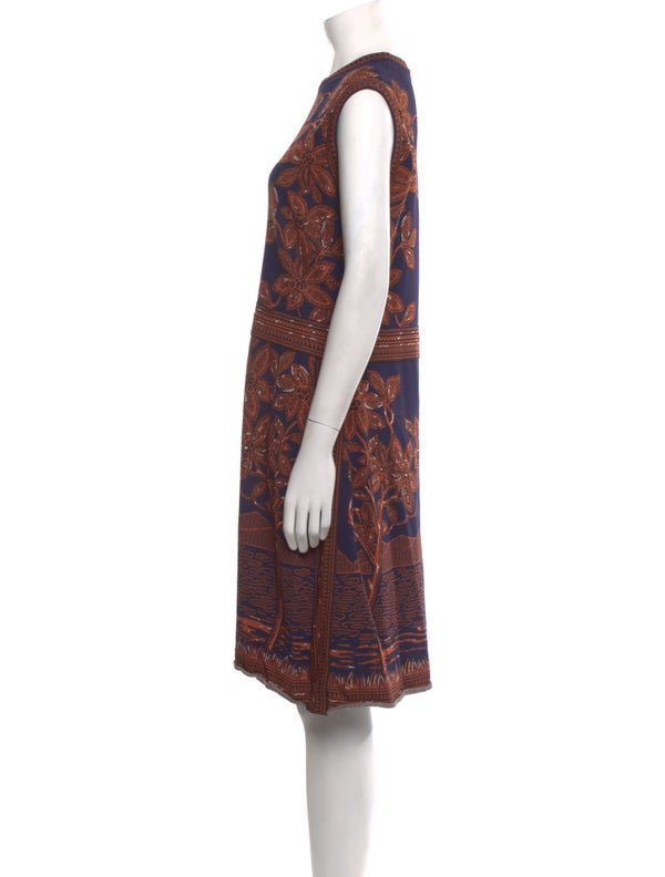 Valentino Paisley Print Knee-Length Dress