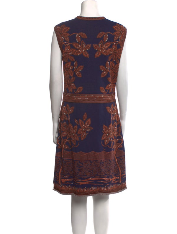 Valentino Paisley Print Knee-Length Dress