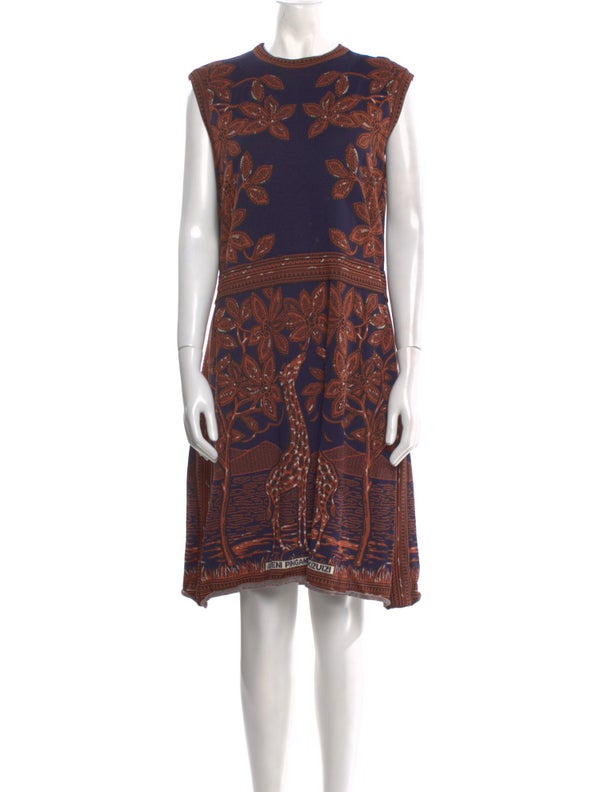 Valentino Paisley Print Knee-Length Dress