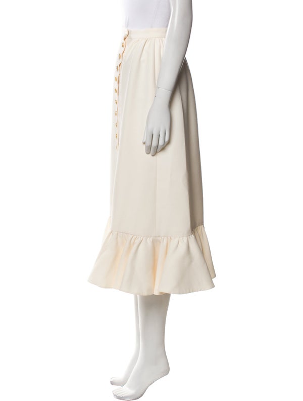 Valentino Virgin Wool Midi Length Skirt