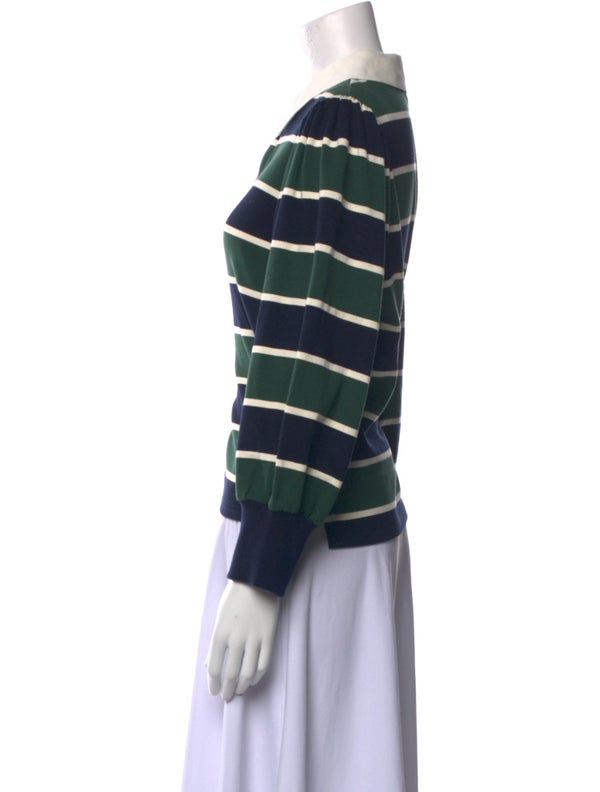Veronica Beard Striped Long Sleeve Sweatshirt