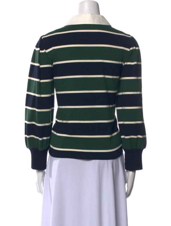 Veronica Beard Striped Long Sleeve Sweatshirt
