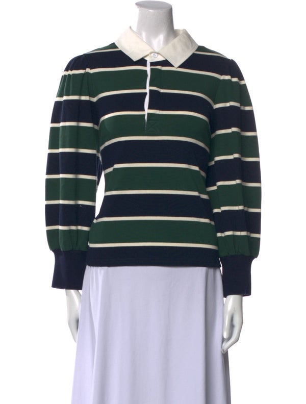 Veronica Beard Striped Long Sleeve Sweatshirt