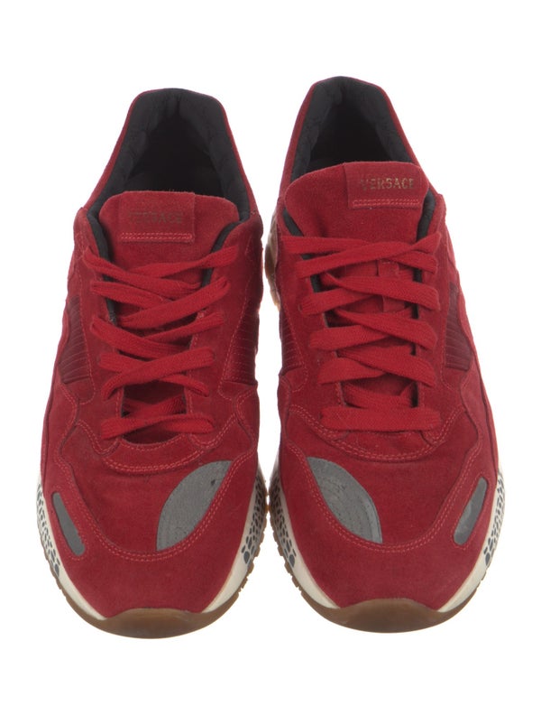 Versace Suede Athletic Sneakers