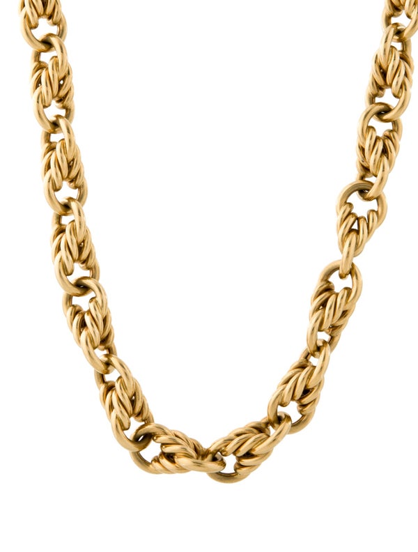 Tiffany & Co. Vintage 18K Nautical Link Chain Necklace